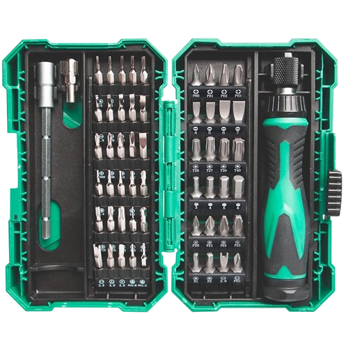 Набор отверток Pro'sKit SD-9857M из хромованадиевой стали 24 бит/54 ед. Зеленый (32534333)