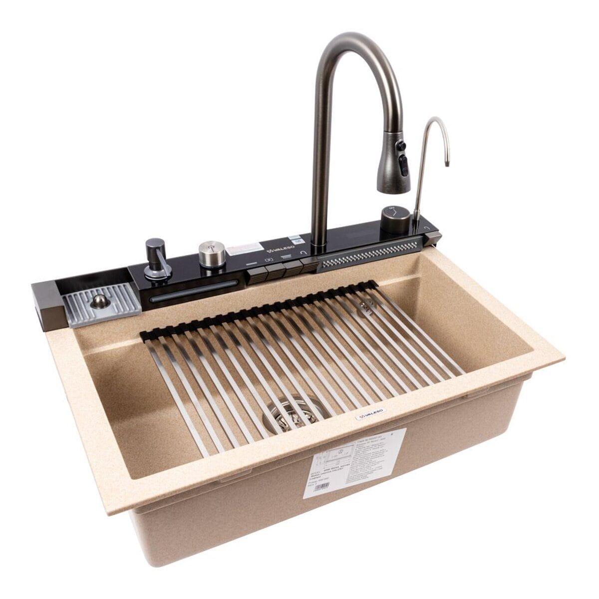 Мойка многофункциональная Valeso Irena 680x460 врезная гранит Сафари матовый (PLTM-SP000049327)