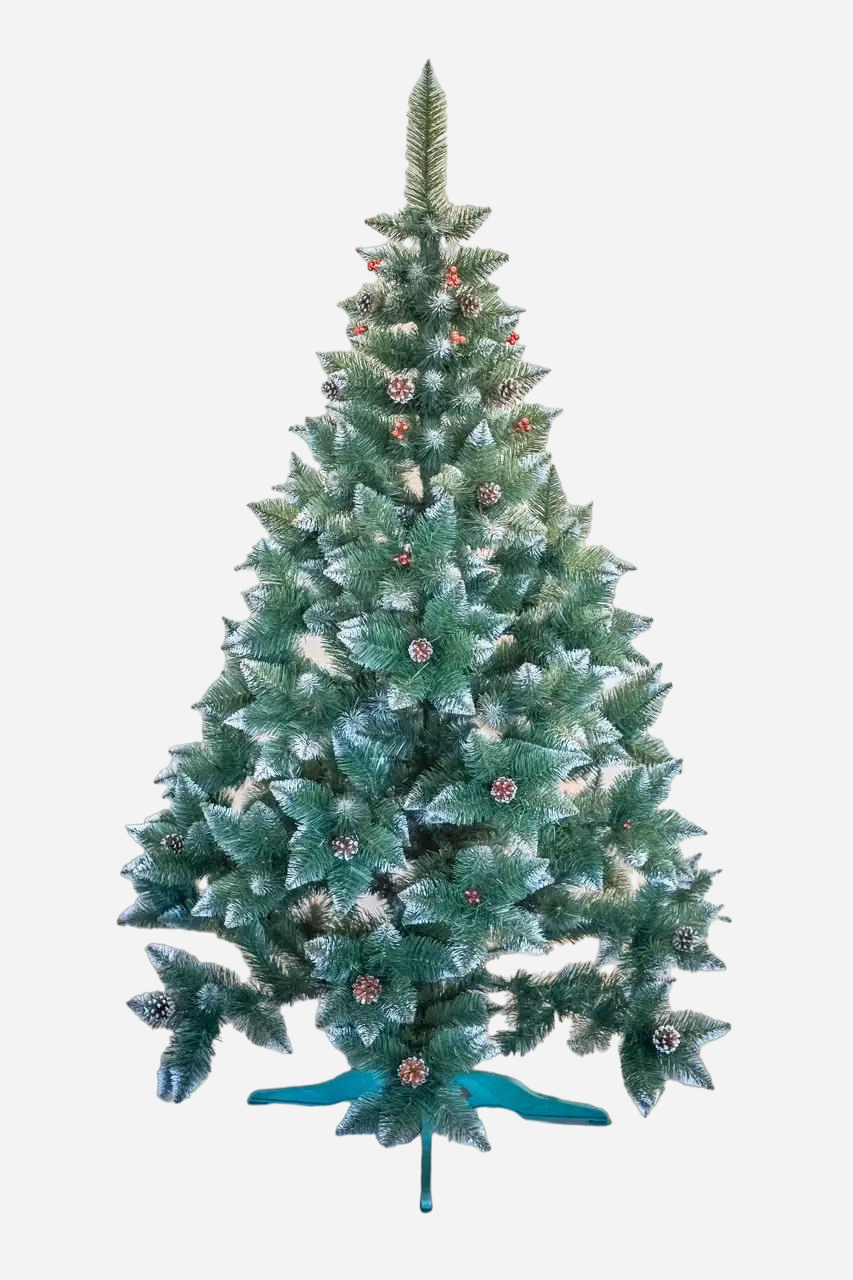 Искусственная елка Элитная с шишками и калиной 2 м