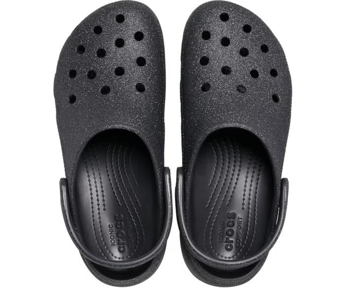 ᐉ Сабо с блестками Crocs Classic Platform Glitter р. 38-39 Black