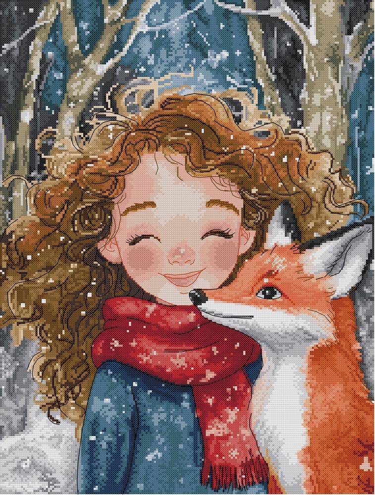 Набор для вышивания крестиком NKF Мой лучший друг RA729 ткань 14CТ с рисунком 41х51 см (39968)