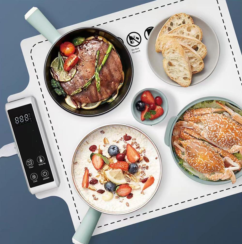 Килимок силіконовий на кухню для підігріву і розморожування їжі/готових страв/напоїв/дитячих пляшечок Білий - фото 2 Килимок силіконовий на кухню для підігріву і розморожування їжі/готових страв/напоїв/дитячих пляшечок Білий - фото 2