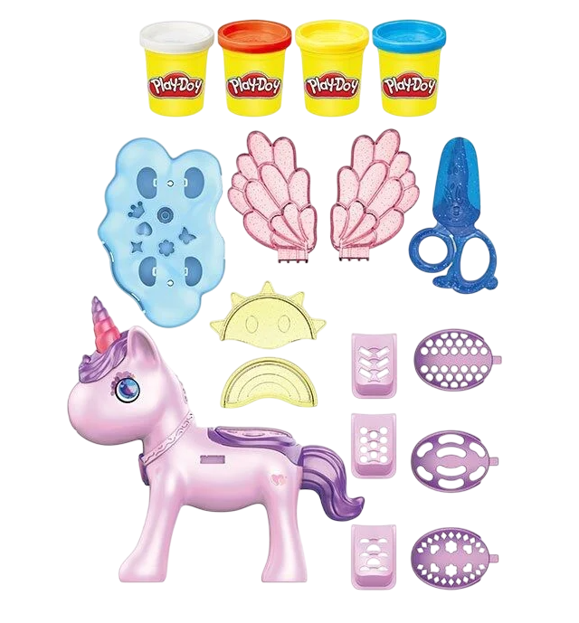 Тесто для лепки детское Play Doy 4 цвета теста/формочки Multicolor (145639) Тесто для лепки детское Play Doy 4 цвета теста/формочки Multicolor (145639)