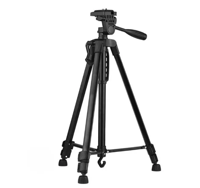 Штатив-тренога для телефона Tripod 3366 50-140 см Черный с серым