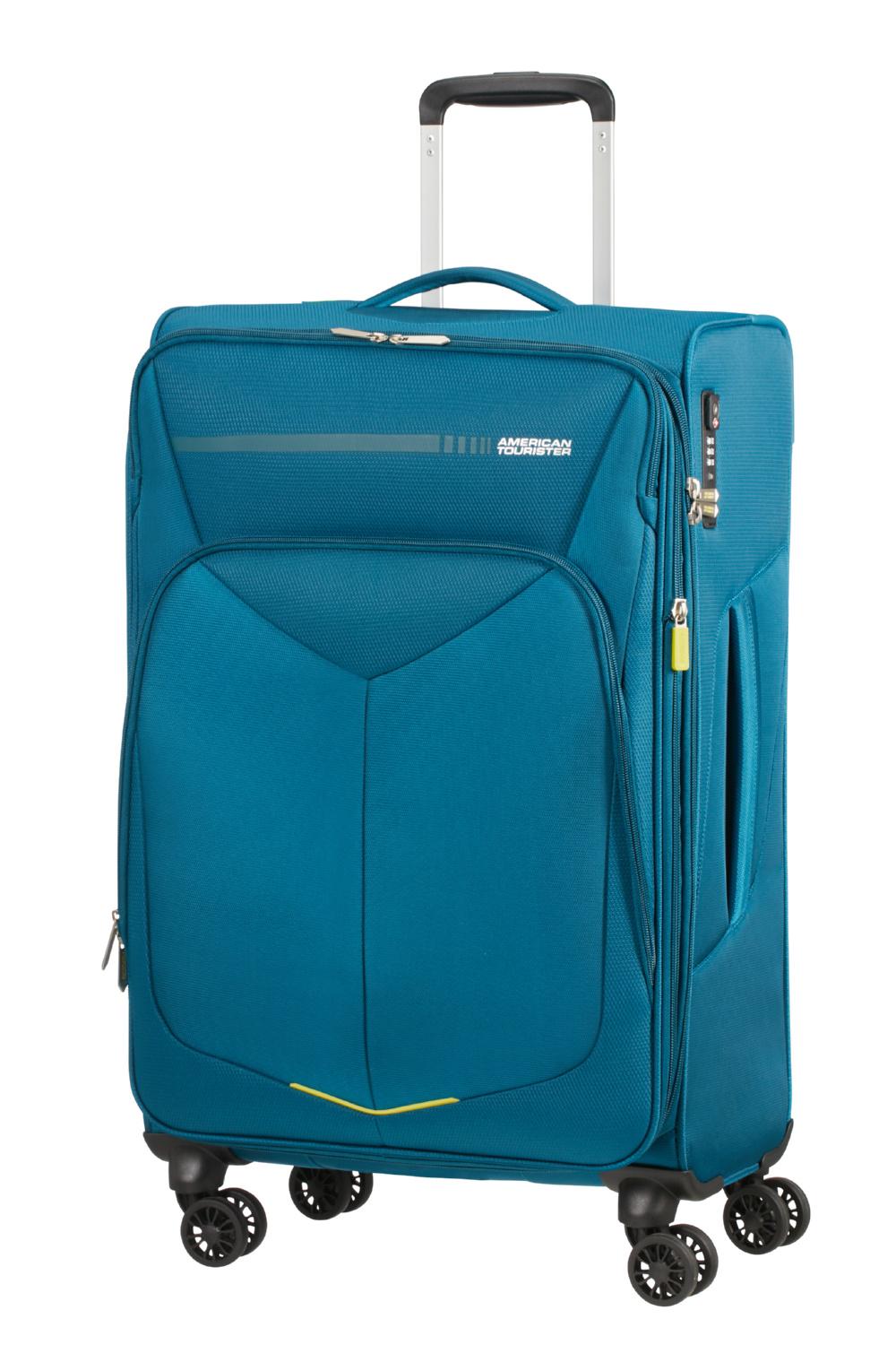 Чемодан с расширением American Tourister Summerfunk 67,5x42x27,5/29,5 см Голубой (78G-51004) - фото 4