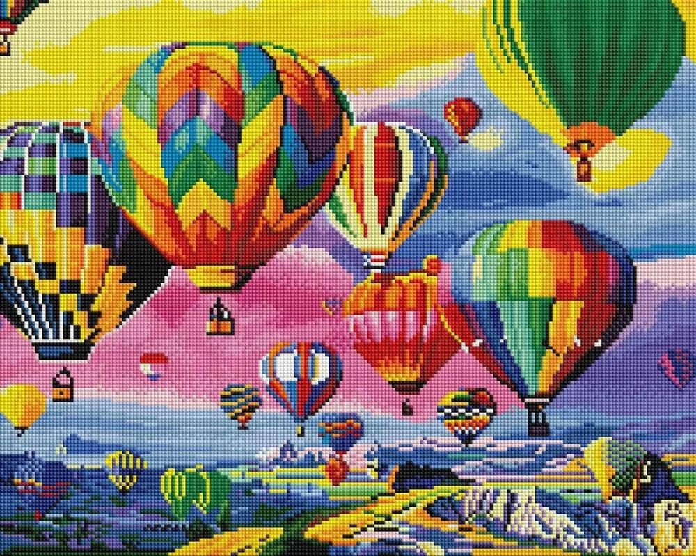 Алмазная мозаика SHLab Каппадокия DIY-SP108 вышивка камнями полная выкладка 50x40 см (30422)