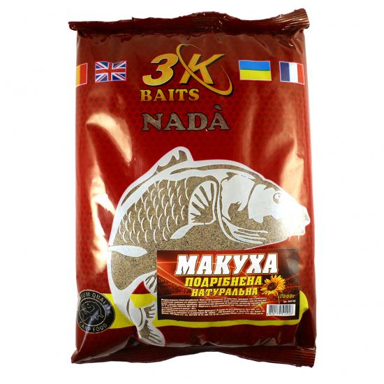 Прикорм 3KBaits Макуха жареная измельченная Натуральная 1000 г (3KB1515)