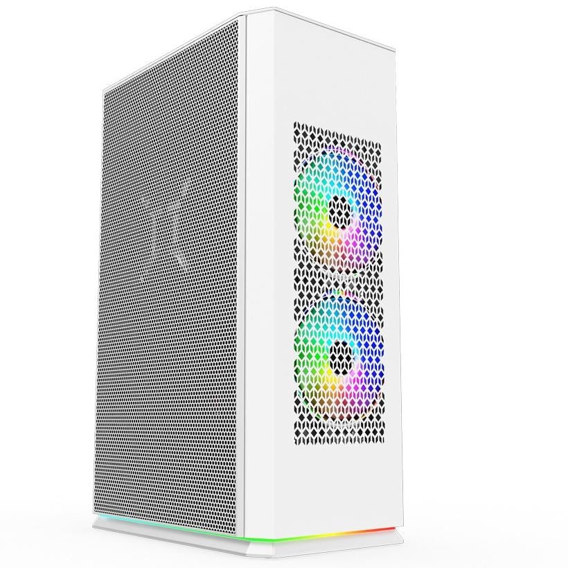 Корпус для ПК 1stPlayer UN1-3F2-W ARGB Mini Tower ITX 750W Platinum White (26938545)
