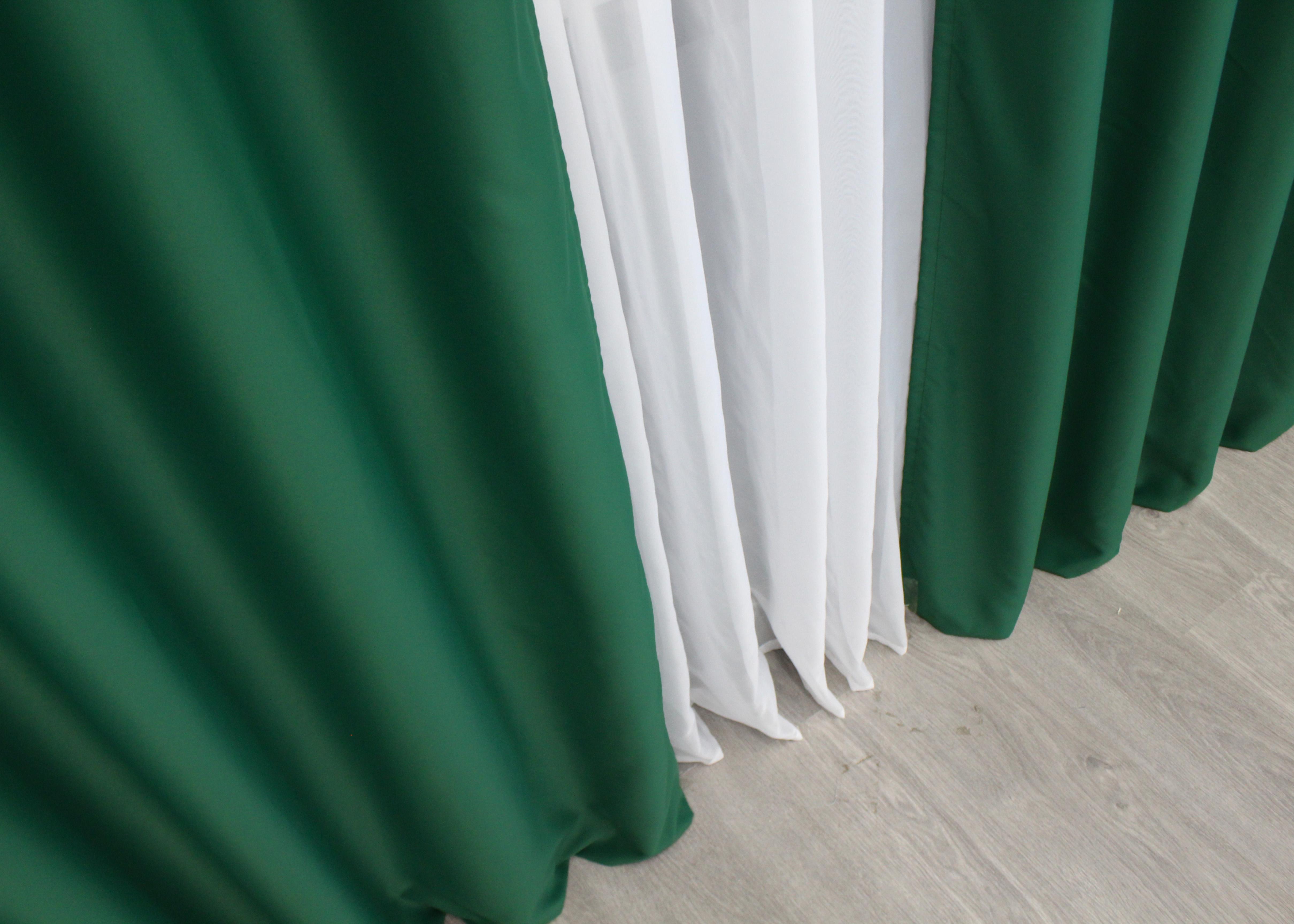 Комплект штор на люверсах VR-Textil Midnight № 1398ш 150х270 см 2 шт. Зелений (37-0138) - фото 8 Комплект штор на люверсах VR-Textil Midnight № 1398ш 150х270 см 2 шт. Зелений (37-0138) - фото 8