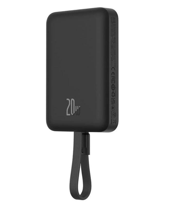 Портативний зарядний пристрій Baseus Magnetic Mini 10000 mAh 20W with MagSafe Black Magnetic Mini 10000 mAh 20W - фото 7