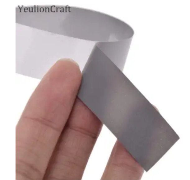 Светоотражающая лента для одежды 1 см x 5 м Серый (66255/2) - фото 3