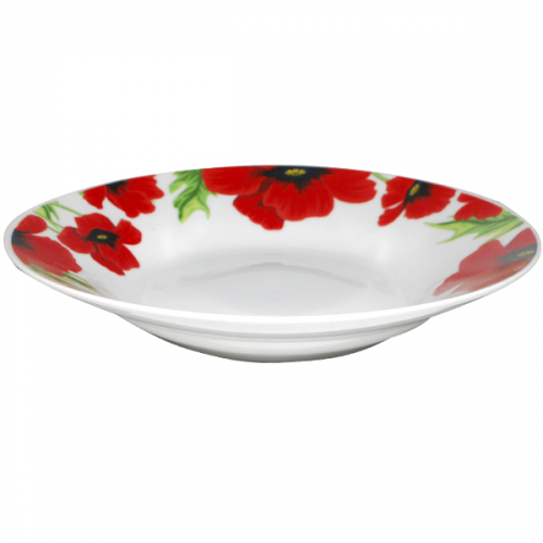 Набор тарелок SNT суп Красный мак 8' 3 шт. (3082)