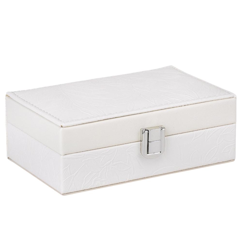 Ящик для украшений Elisey 9188-013 Светлые мечты из экокожи 16,5х10х6 см Белый (118-81-9188-013)