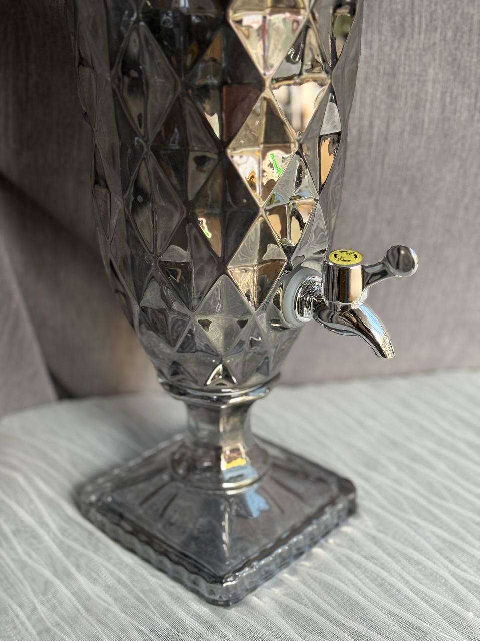 Лимонадниця скляна TS Kitchen 2 л Дзеркальний сірий (HP4174) - фото 3