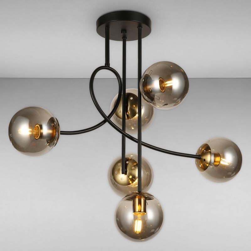 Люстра-молекула подвесная Light House LS-17079-6 Черный (16258)