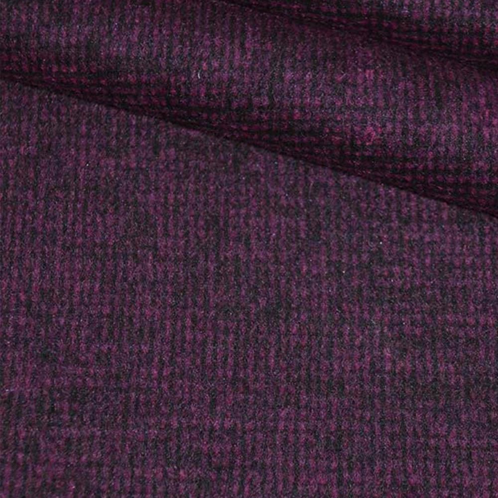 Ткань костюмная с ворсом клетка мелкая ширина 150 см Розовый (13021.003)