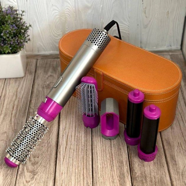 Стайлер для волос HAIR BRUSH Styler с насадками для укладки придания объема 5в1 - фото 8