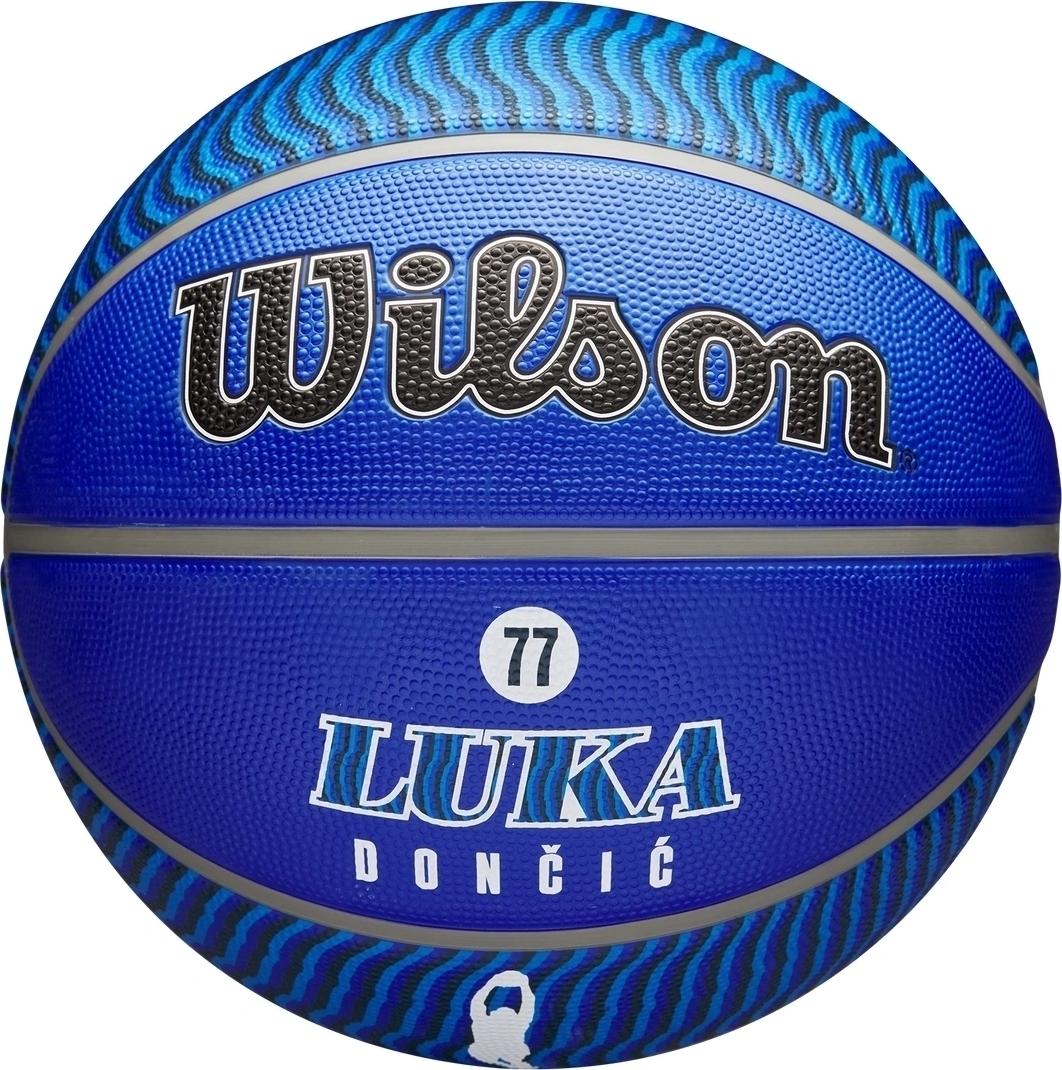 Баскетбольный мяч Wilson NBA PLAYER ICON OUTDOOR LUKA DONCIC р. 7 Сине-серый (WZ4006401XB7)