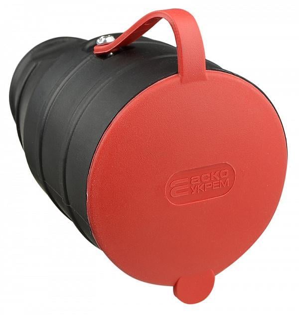 Розетка с защитной крышкой Аско-Укрем 25А 3Р+PE IP44 каучуковая (A0250010006)