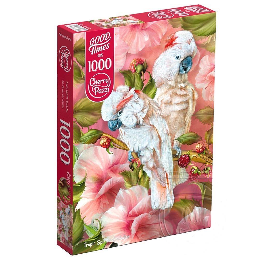 Пазлы CherryPazzi Тропические Какаду на 1000 деталей