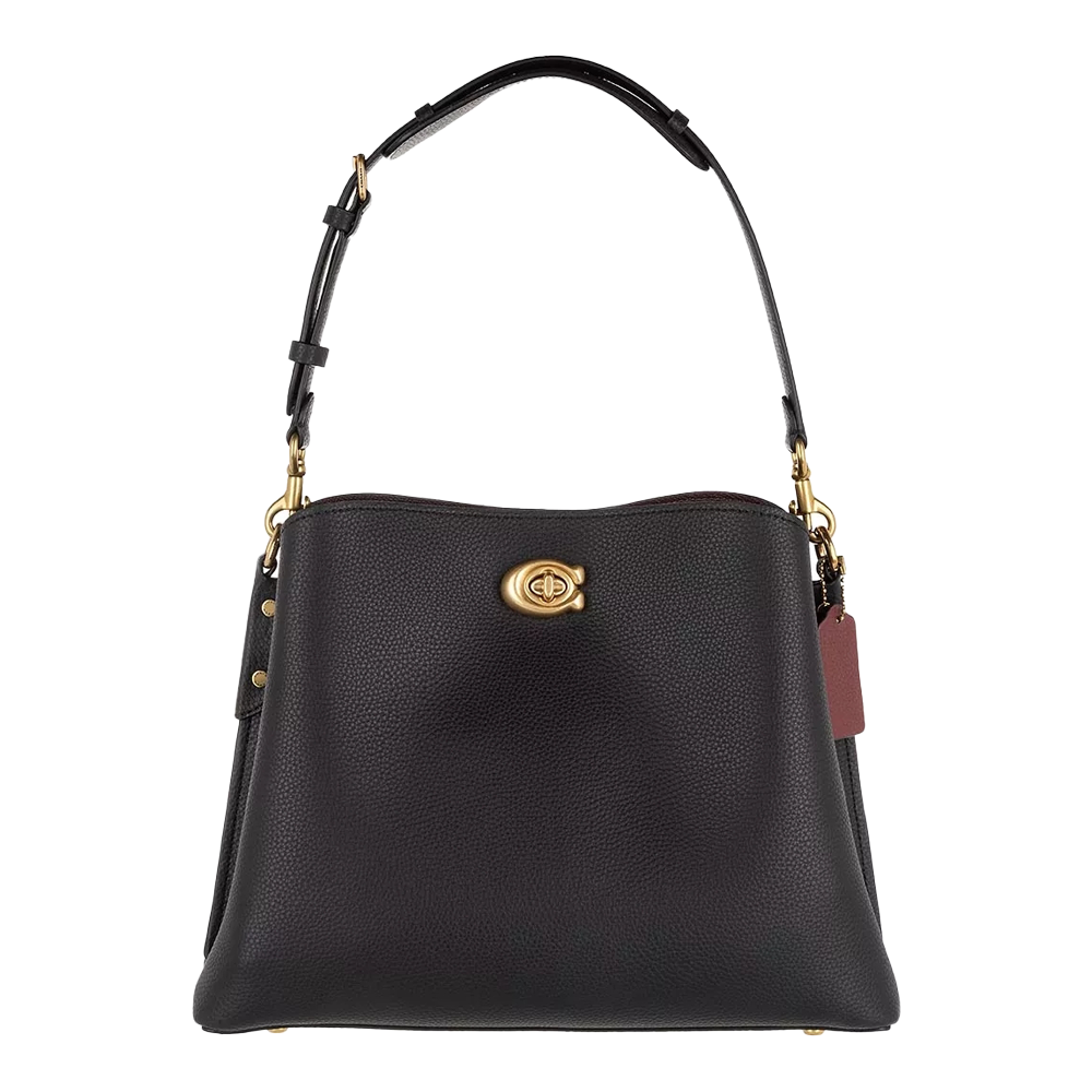 Сумка женская Coach Willow Bucket Bag Brass/Black (CH33)