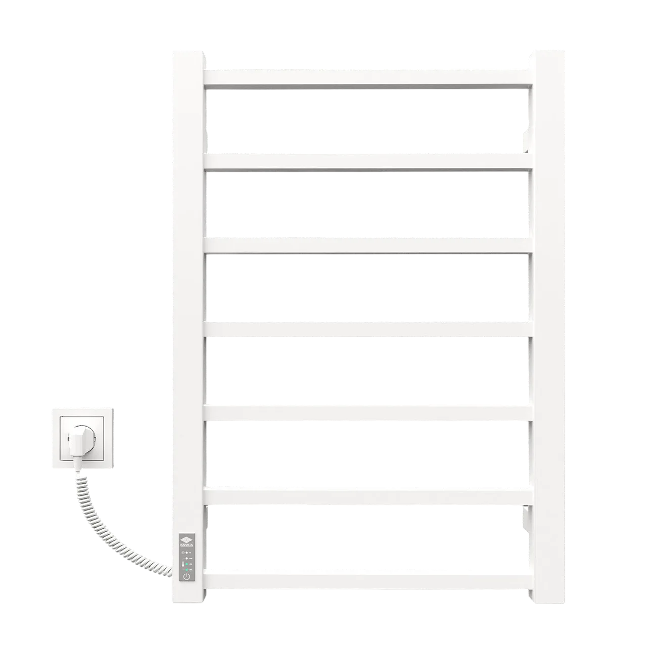 Полотенцесушитель электрический KOSSER Лофт EL 700х500/8 мм Белый (23059601)