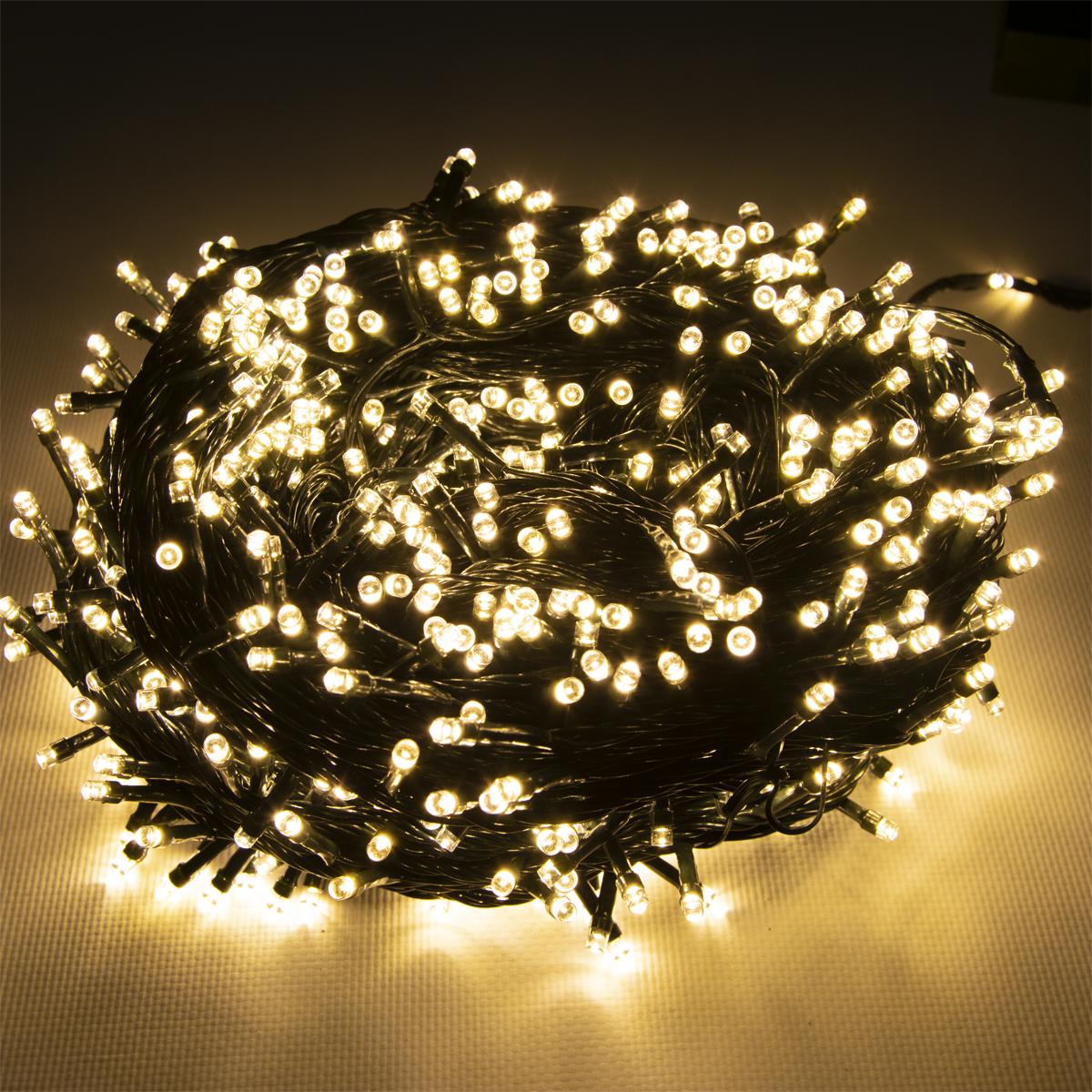 Светодиодная гирлянда на елку Белый теплый 1000 LED 1008 63 м (1008964-White)