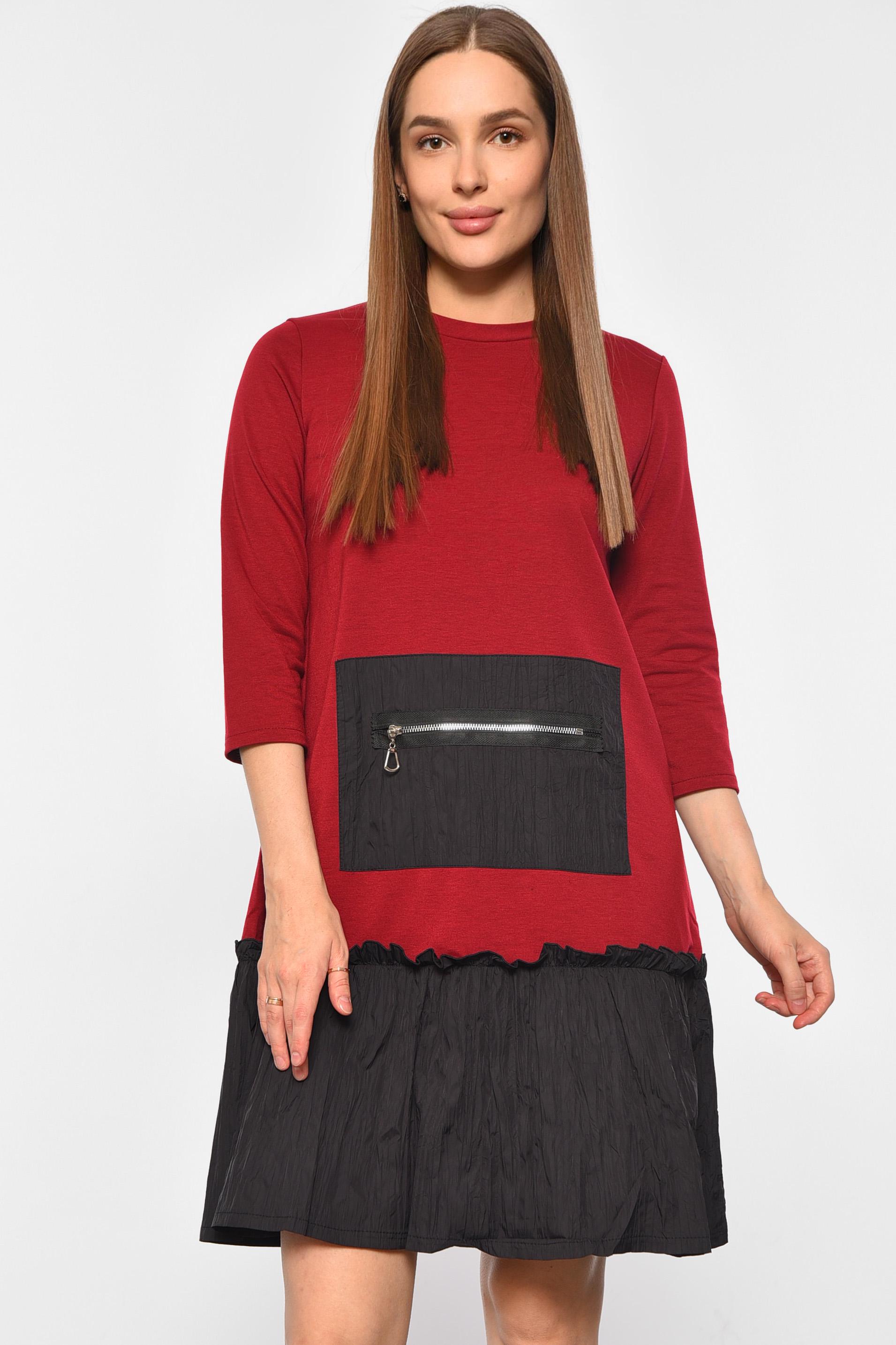 Платье женское р. 42 Бордовый (188307)