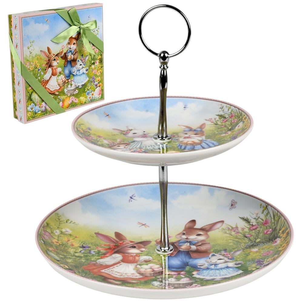 Фруктовниця Easter Tale R40724 2 яруси d 15,5/23 см Різнокольоровий (36521890) Фруктовниця Easter Tale R40724 2 яруси d 15,5/23 см Різнокольоровий (36521890)