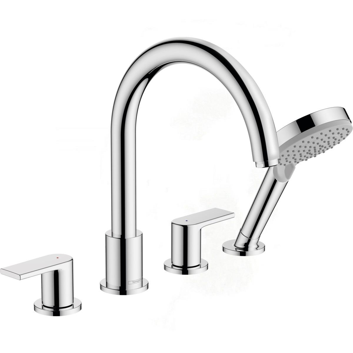Смеситель на борт ванны Hansgrohe Vernis Shape 71459000 на четыре отверстия Хром (153126)