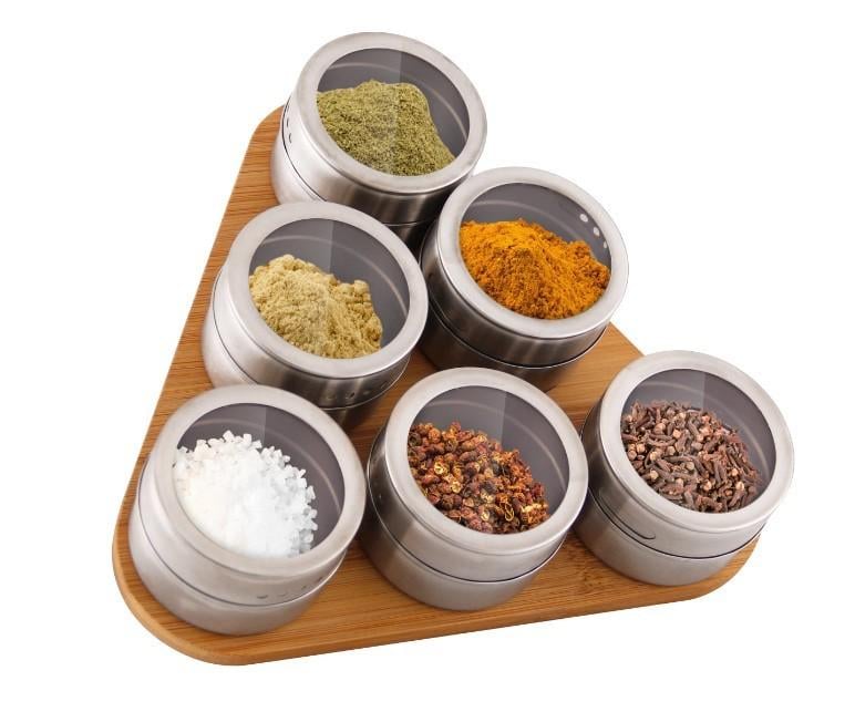Набор емкостей для специй Con Brio 6 шт. подставкой (f6002c26)