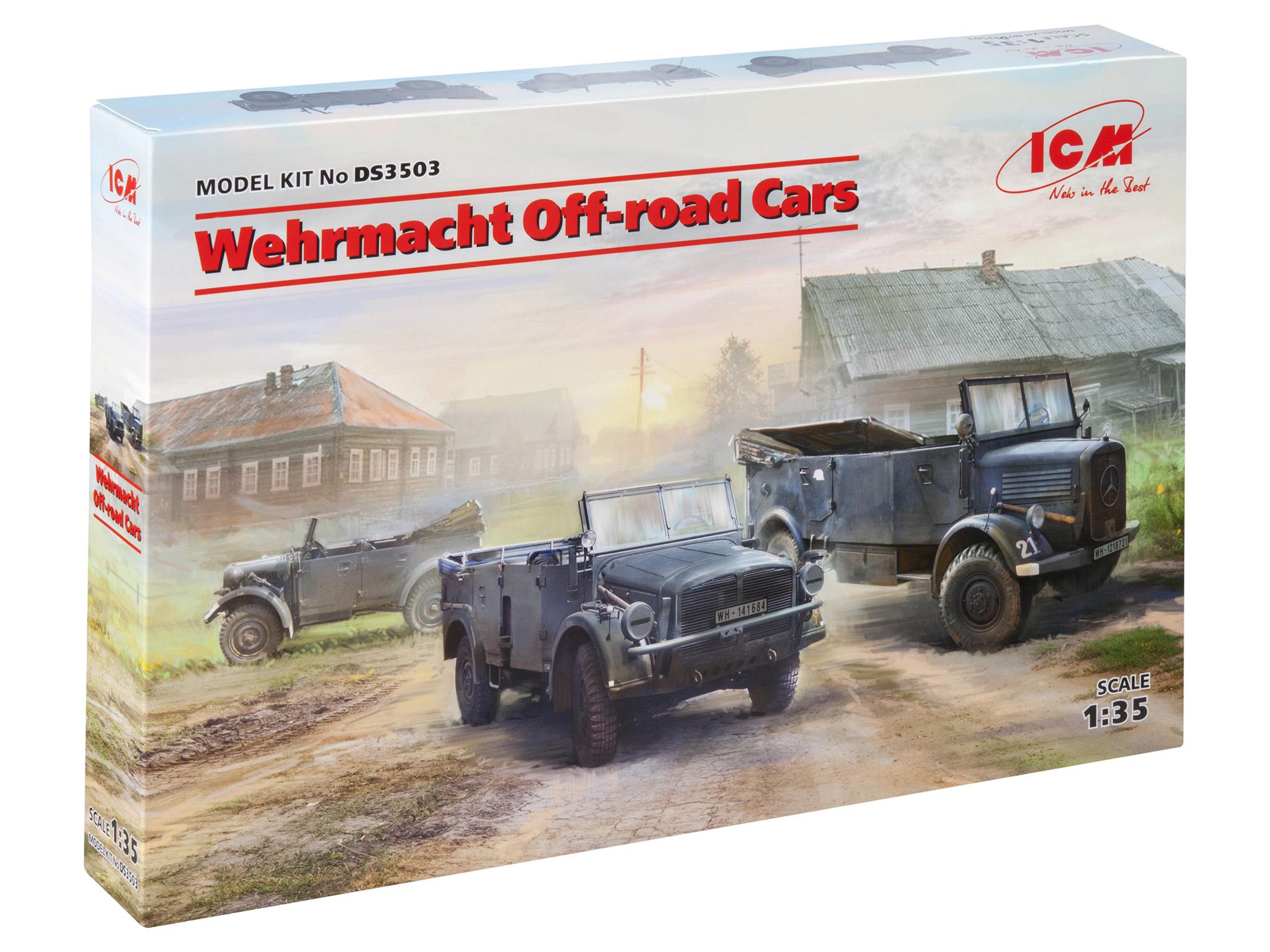 Збірна модель ICM Автомобілі позашляхові Вермахта Kfz.1 Horch 108 Typ 40 L1500A (DS 3503)