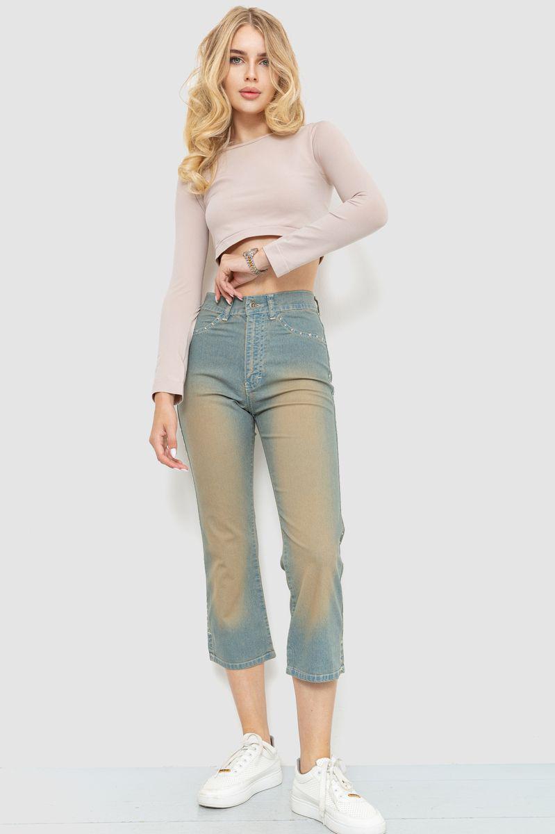 Капри женские с потертостями Ager 201R628-1 р. 25 Сине-коричневый (64df671b9471820cfc78584c) - фото 2 Капри женские с потертостями Ager 201R628-1 р. 25 Сине-коричневый (64df671b9471820cfc78584c) - фото 2