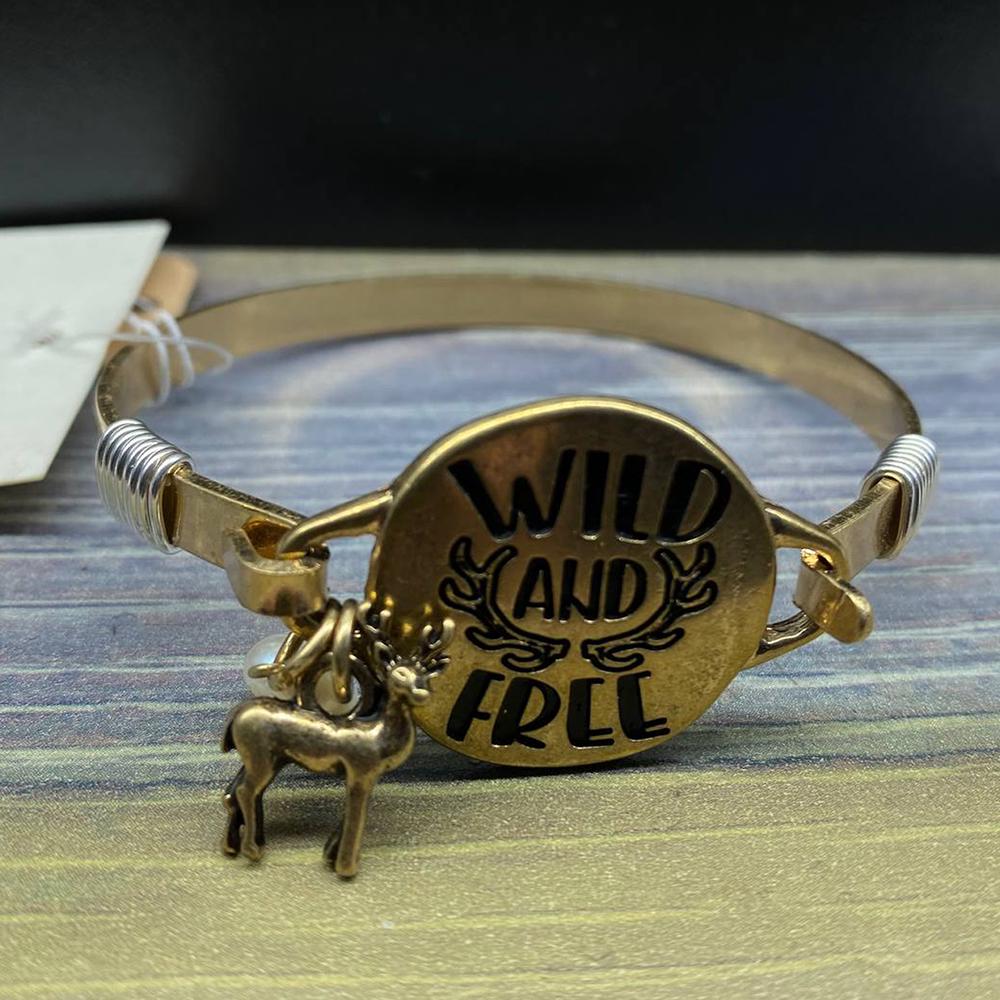 Браслет PG03872 Wild and free нержавеющая сталь 6 см (6305)