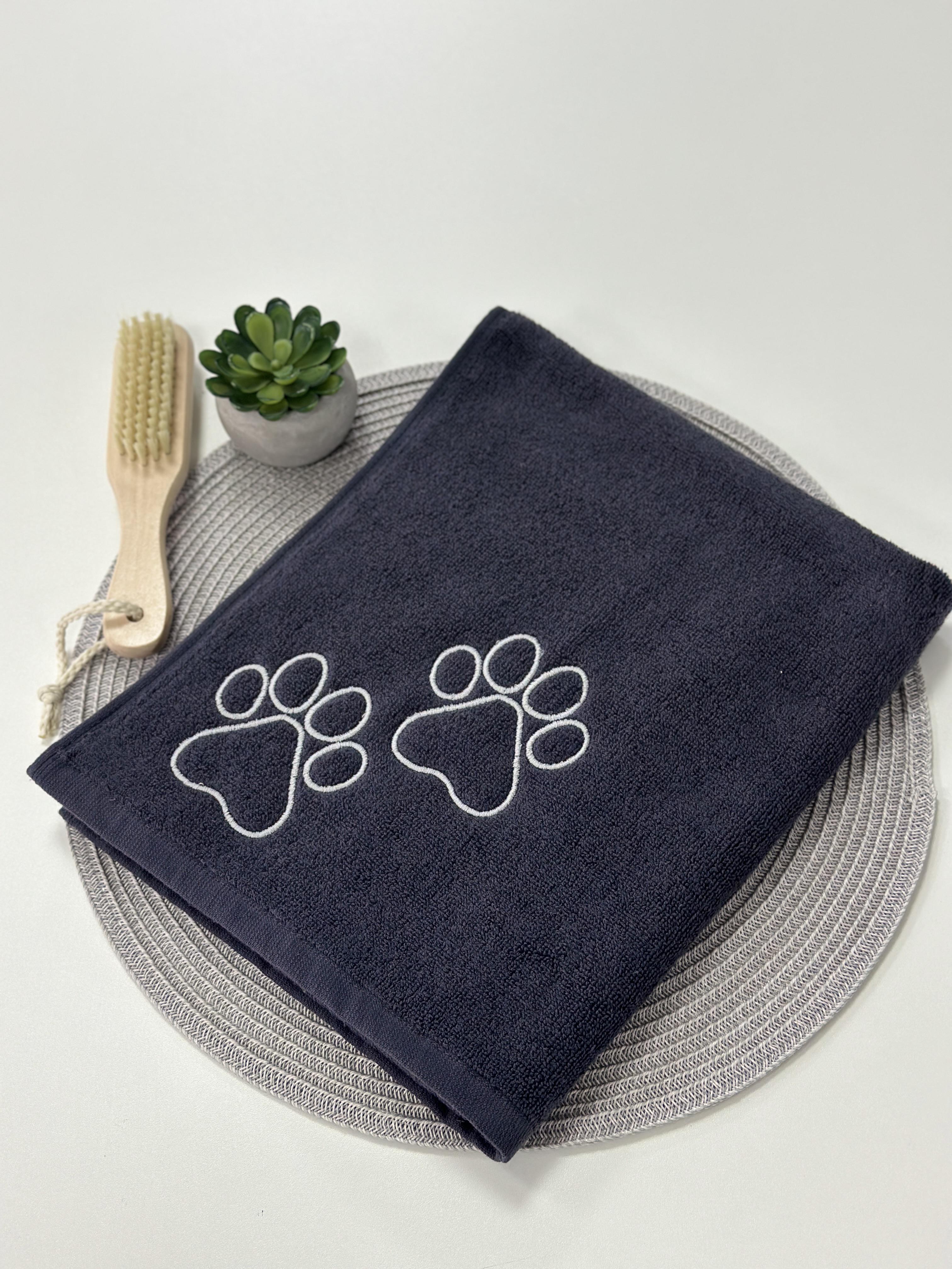 Рушник махровий для тварин 100% бавовна 400 г/м2 50х90 см Графітовий