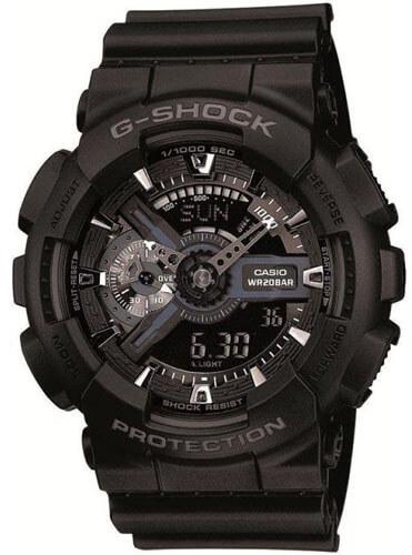 Наручные часы мужские Casio G-Shock GA-110-1B ударопрочные с водозащитой 200 м/подсветкой Черный (3089595755)
