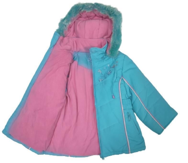 Куртка для девочки на флисе YOYO 92 см Голубой (310401_92) - фото 2 Куртка для девочки на флисе YOYO 92 см Голубой (310401_92) - фото 2