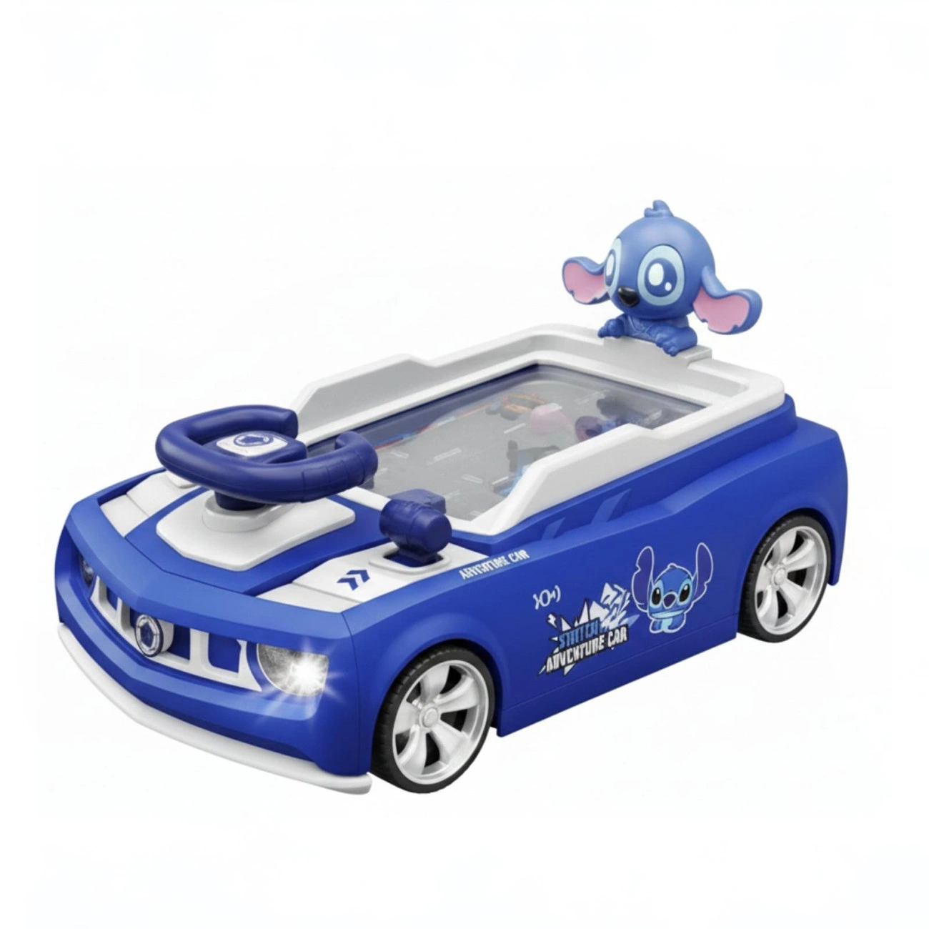 Развивающий автотренажер Stitch с музыкой LED-подсветкой и английским