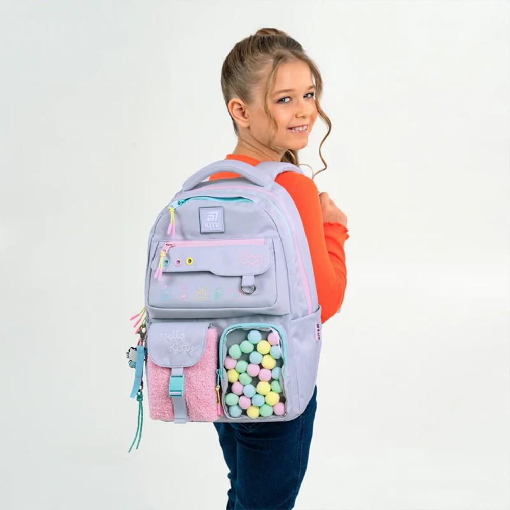 Школьный рюкзак KITE Education Teens Hello Kitty 17 л (HK25-2587M) - фото 4 Школьный рюкзак KITE Education Teens Hello Kitty 17 л (HK25-2587M) - фото 4