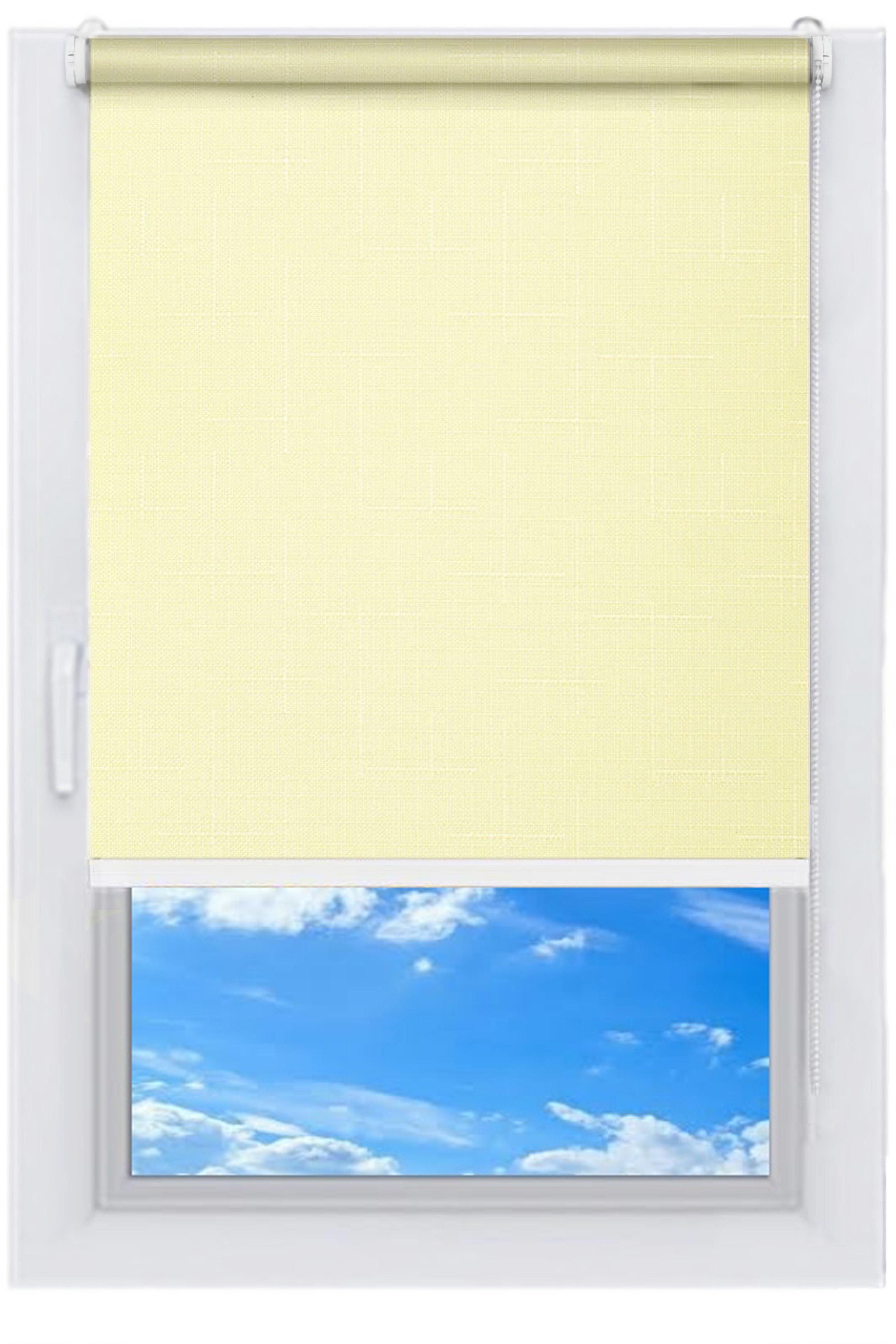 Ролета тканевая NewTex Лён 70х165 см Ваниль (875)