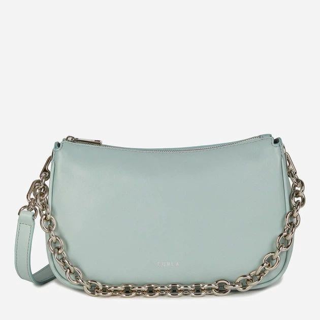 Сумка кросс-боди женская кожаная Furla Moon S Shoulder Bag WB00356-AX0733-MEN00 Ментоловый (8050560553424) Сумка кросс-боди женская кожаная Furla Moon S Shoulder Bag WB00356-AX0733-MEN00 Ментоловый (8050560553424)