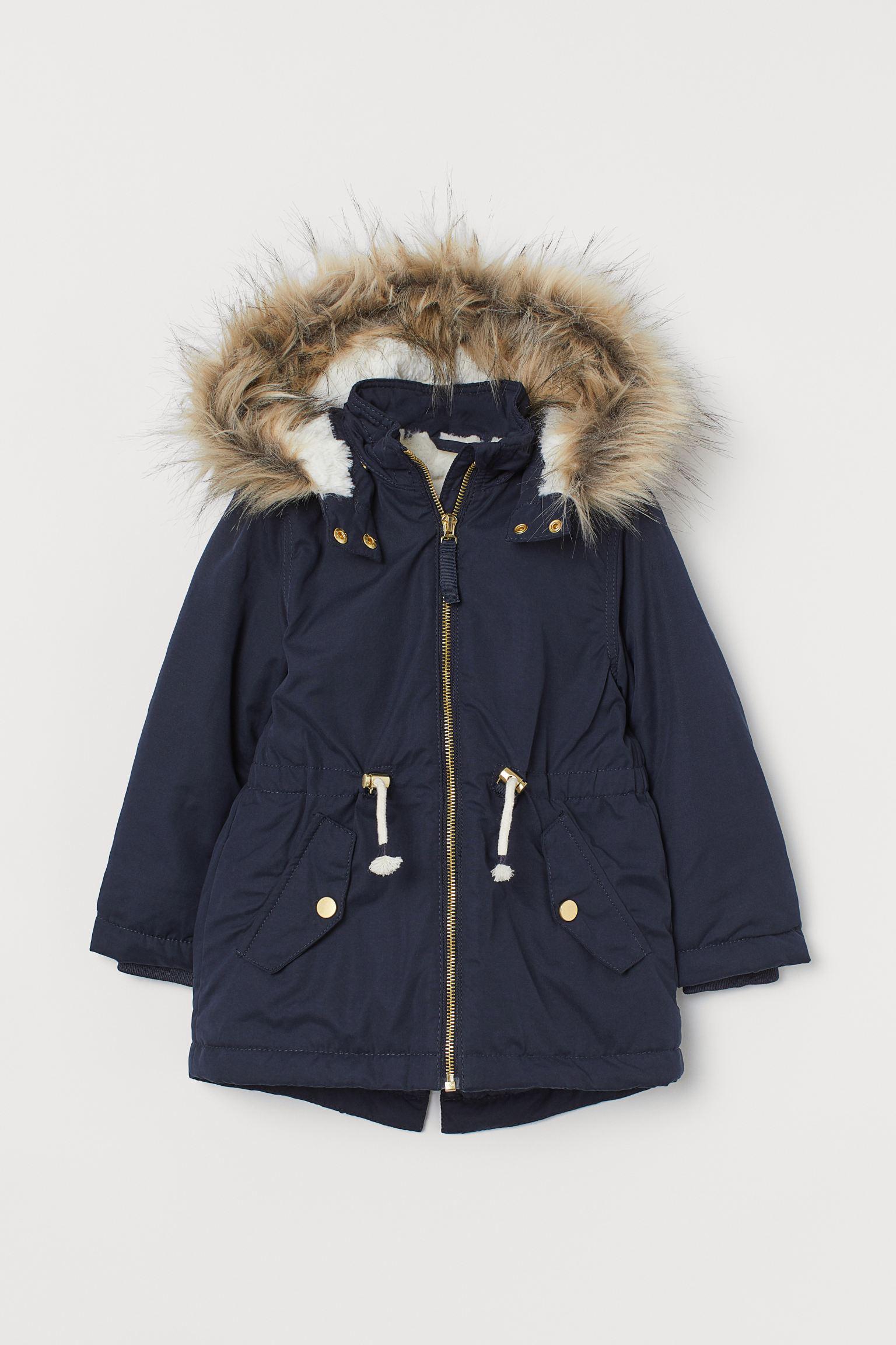 Парка H&M 134 см Темно-синий (7098740972)