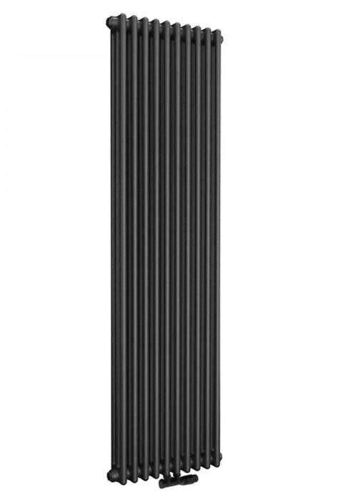 Радиатор трубчатый Cordivari ARDESIA COL.3 EL.10 460x1800 AS9 нижнее подключение T01 Nero Opaco/Matt Black (38080515)