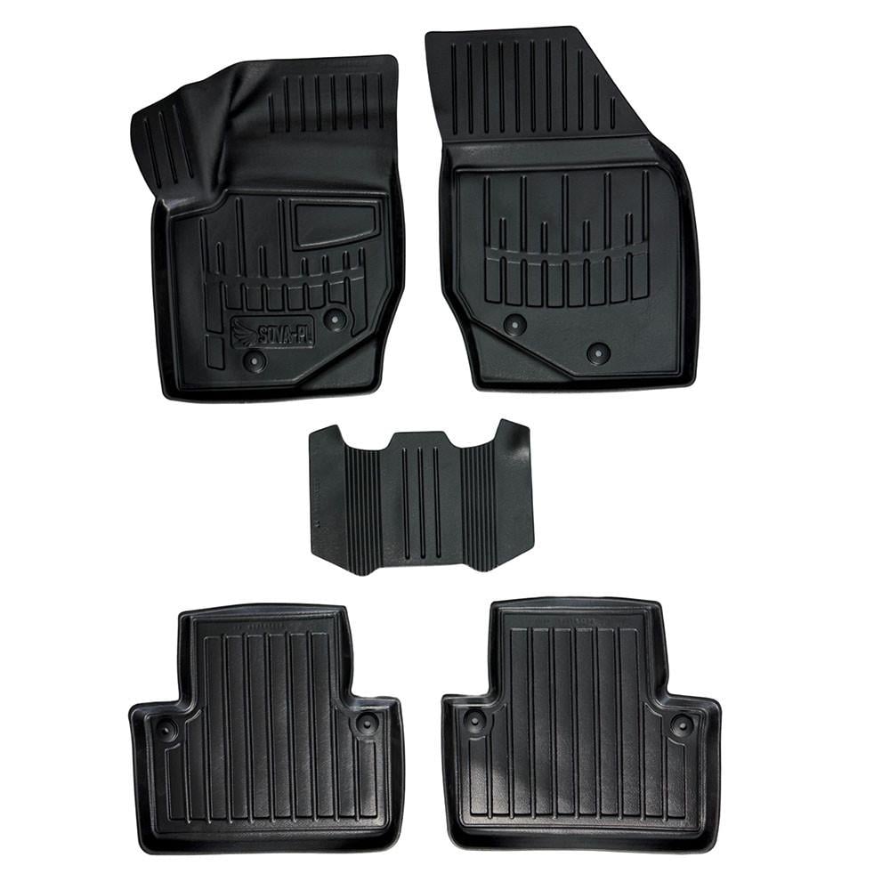 Коврики в салон SOVA-PL для Volvo XC90 2002-2014 резиновые 5 шт. Черный (28800490)