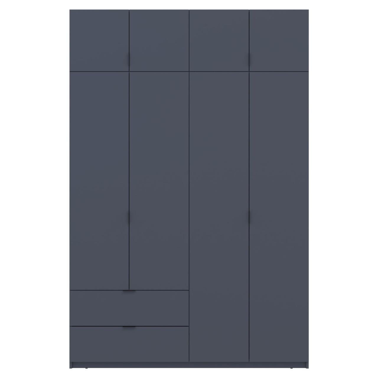 Шкаф распашный с антресолью Doros Лукас 160х50х240 см Графит (DRS-011194)