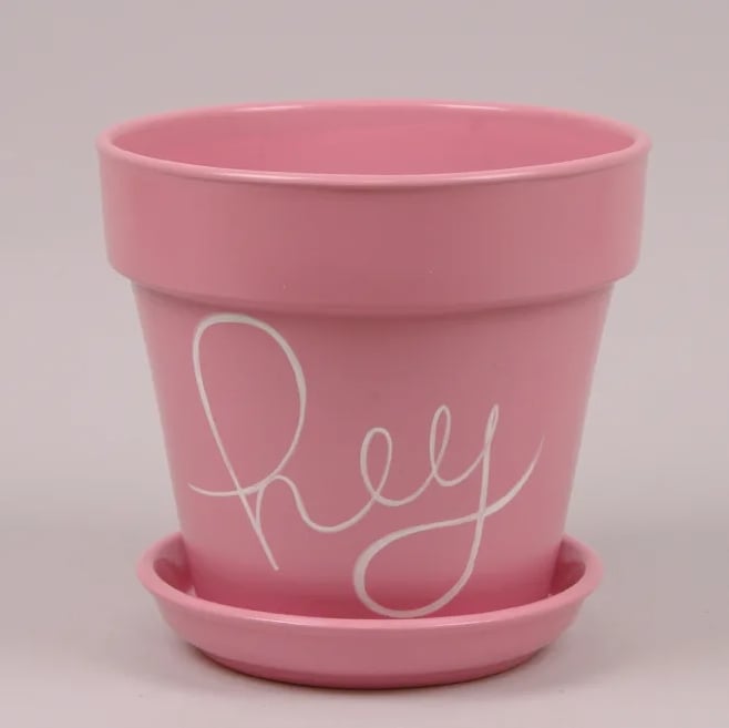 Горшок керамический Flora Hello Наперсток 1,6 л Розовый (2479)
