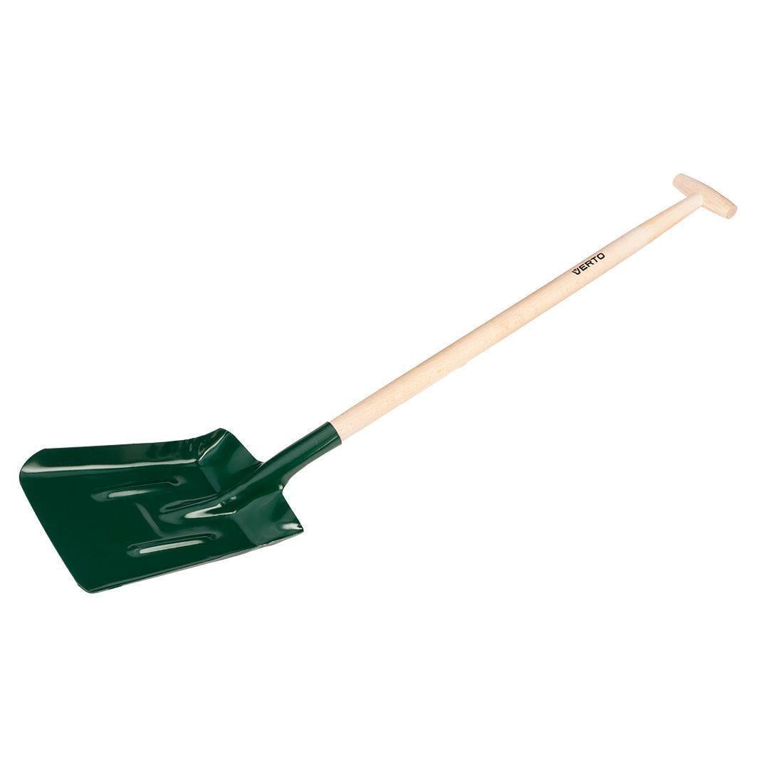Лопата совковая Verto сталь 120 см Dark Green/Wood (15G021)