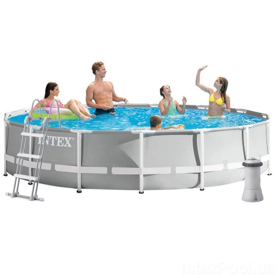 Бассейн каркасный Intex 26724 Prism Frame Pool 457х107 см 14614 л
