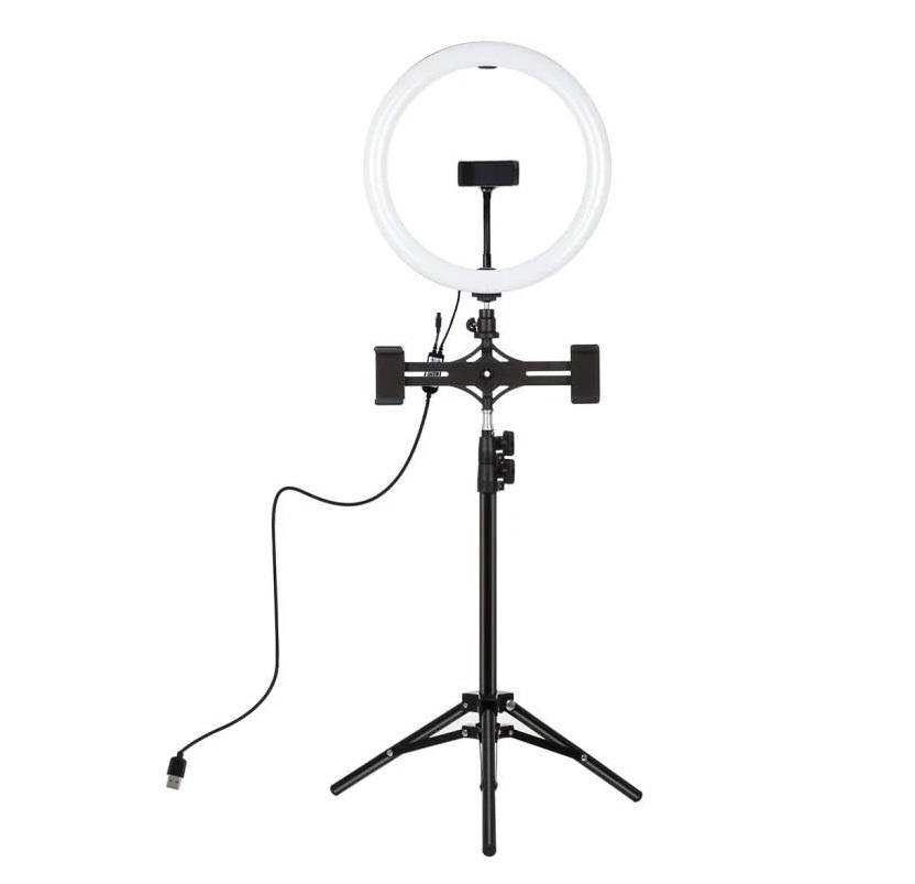 Кільцева лампа USB RGBW LED Puluz PKT3055B 10,2" та штатив 1,65 м