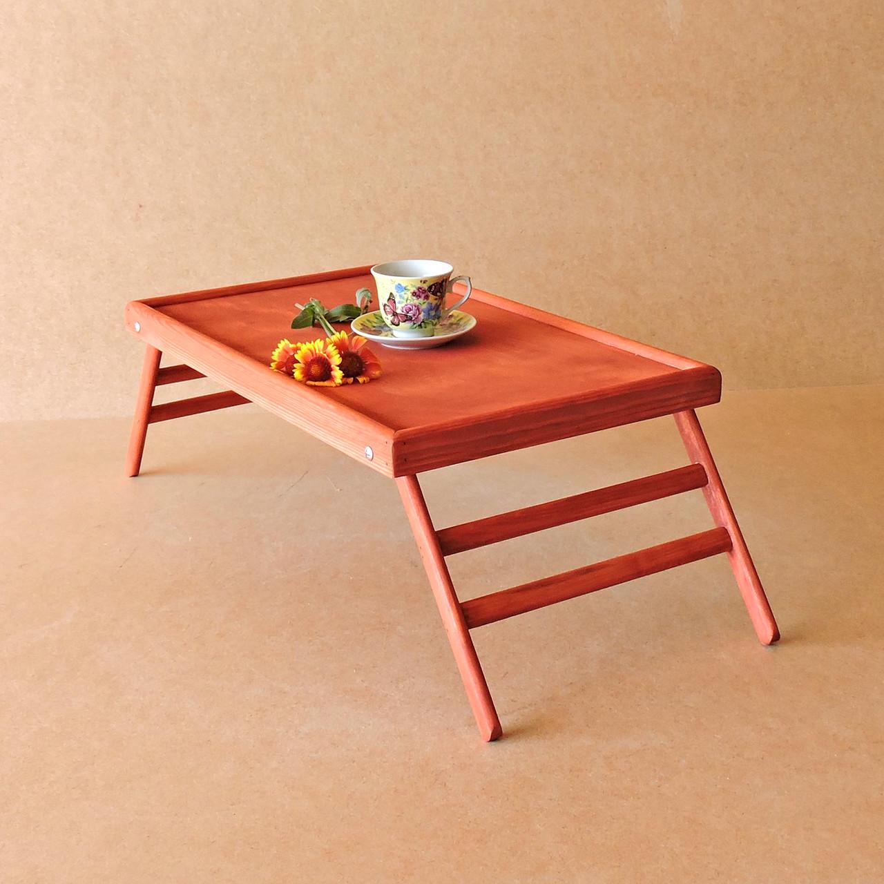 Столик-поднос для завтрака из дерева Техас Коралл (СТП-000514)